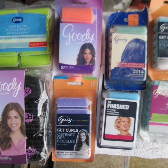 Goody Foam Rollers Volume Body Curls Hair Curlers Soft Bouncy Small Medium Large - Picture 6 of 16